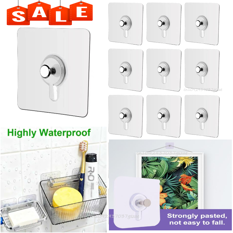 Kitchen Uncle - Fotorahmen-Haken, Aufbewahrungsregal, Schraubenhalter, Türhänger, selbstklebend, multifunktionale