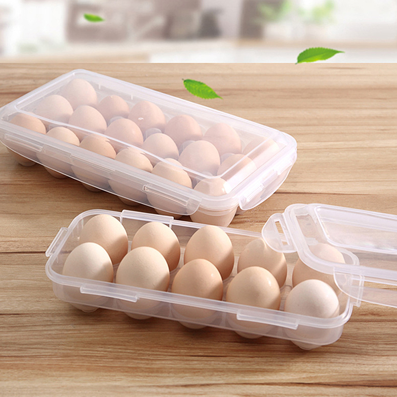 Kitchen Uncle - 1/2pc 10Grids Ei Lagerung Box mit